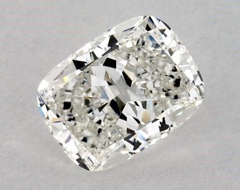 This 3.01 carat cushion modified diamond H color VS2 clarity has Good proportions and a diamond grading report from GIA